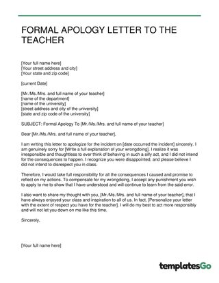 Letter Of Apology Free Templates & How To Write