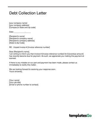 Debt Collection Letter