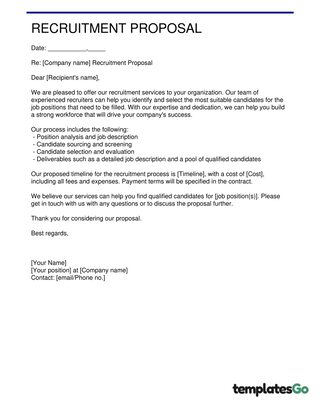 Recruitment Proposal Letter