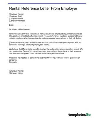Employment Verification Letter With Free Editable Templates