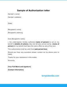 Authorization Letter - An Ultimate Guide With Pics