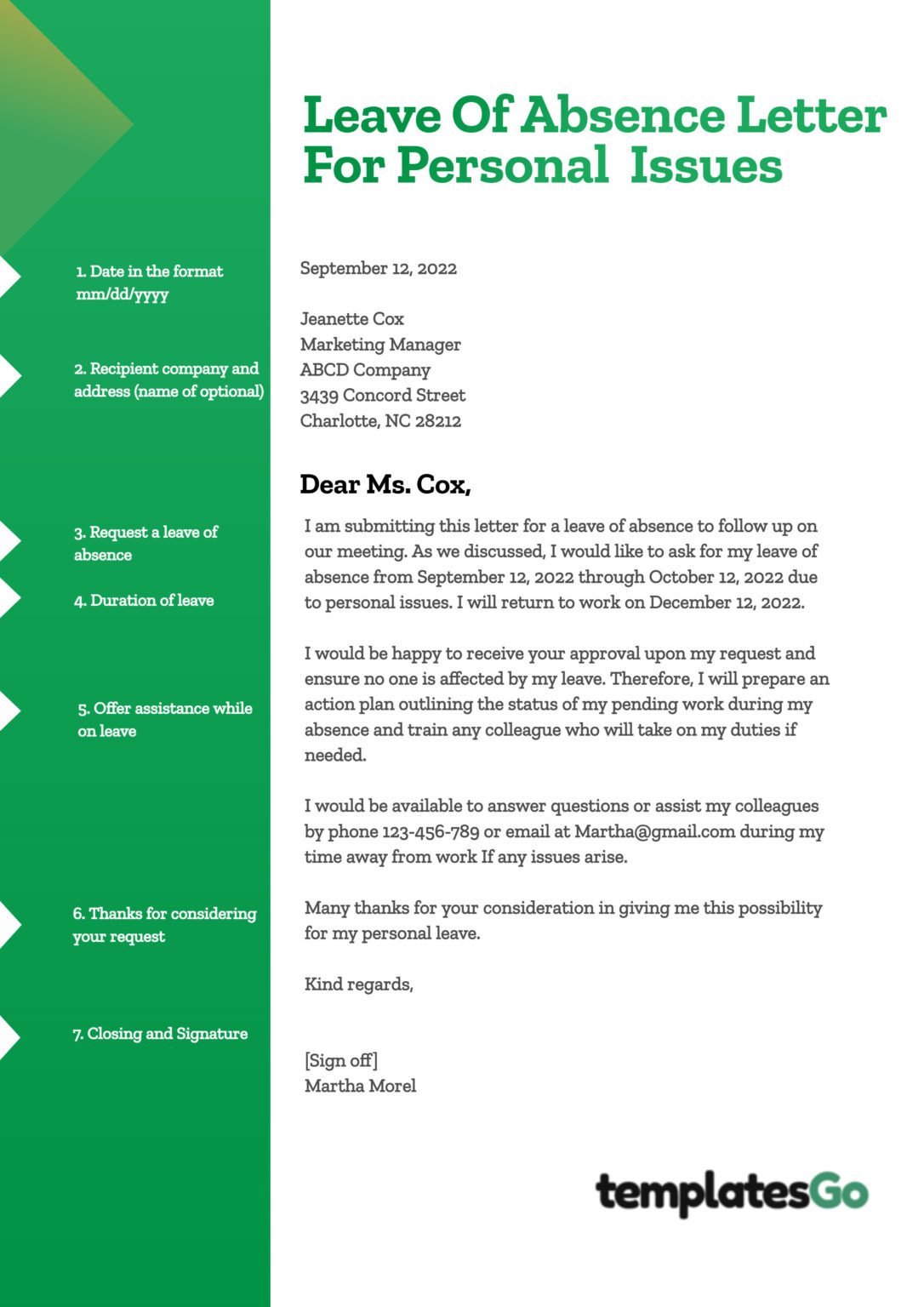 Leave Of Absence Letter Request (With Template Examples)