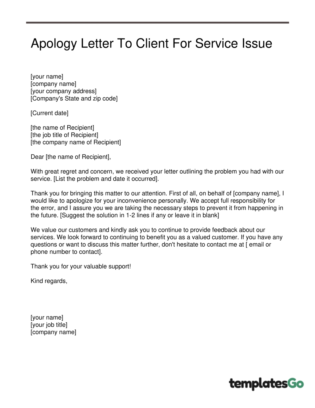 Letter Of Apology Free Templates & How To Write