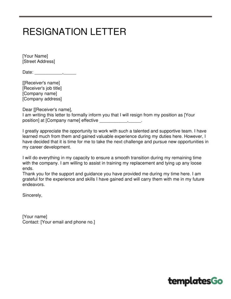 How To Write A Resignation Letter With Editable Templates