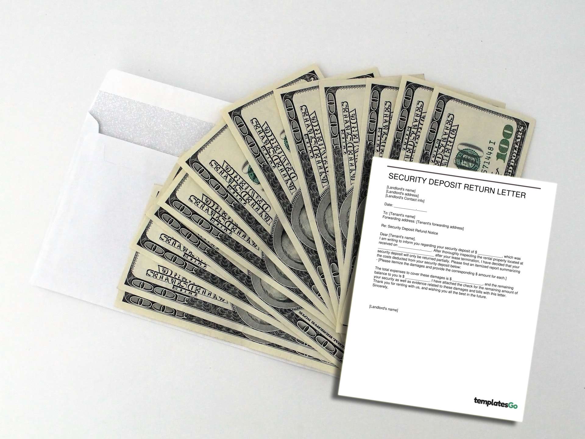 Create A Security Deposit Return Letter with TimeSaving Templates
