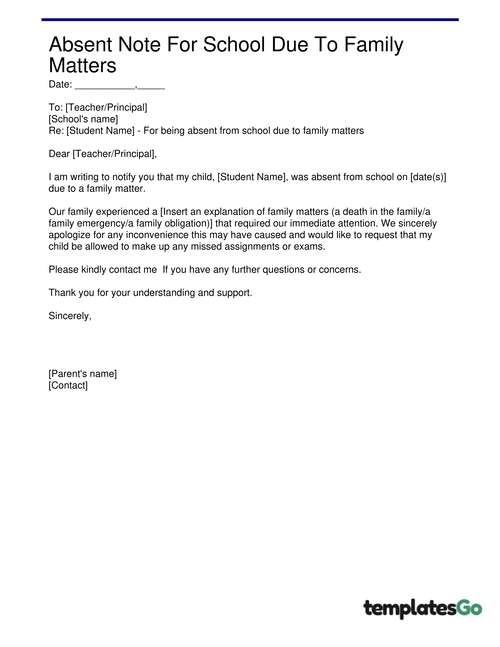Make An Excuse Letter For School Easy And Quick Generator