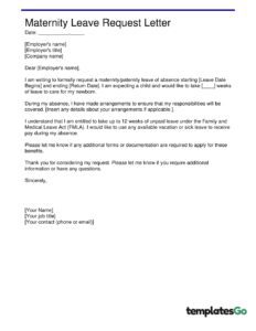 Leave Of Absence Letter Request (With Template Examples)