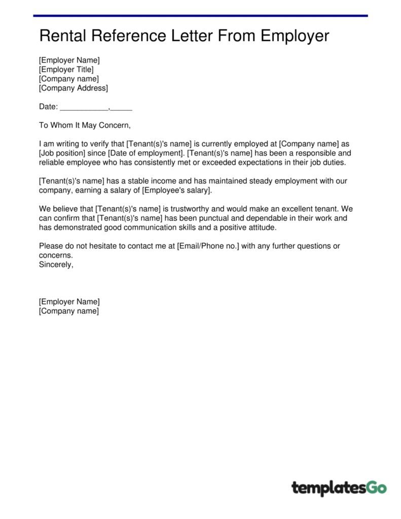 Reference letter for apartment rental from employer editable template for a result in a minute.