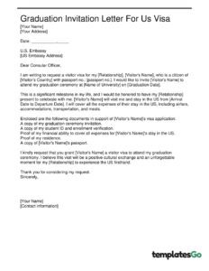 Free Invitation Letter For US Visa Templates Free Invitation Letter For US Visa Templates