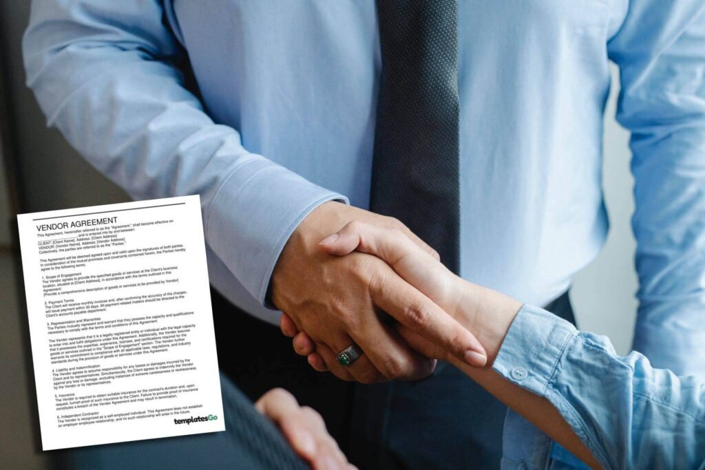 a basic agreement vendor contract template to close deal